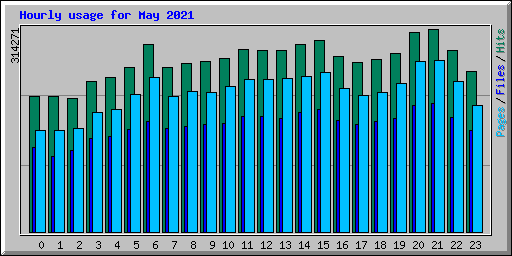 Hourly usage for May 2021